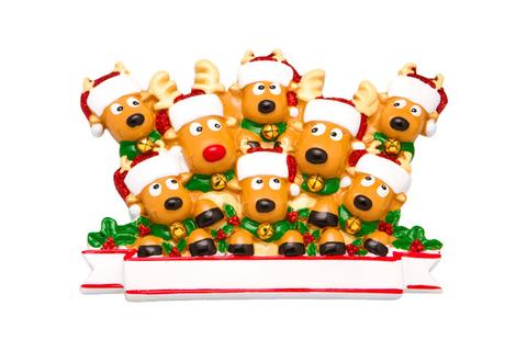 Reindeer Family Christmas Ornament