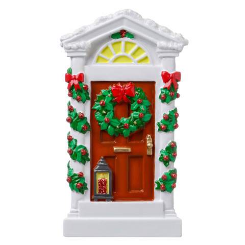 Historic House Door Christmas Ornament