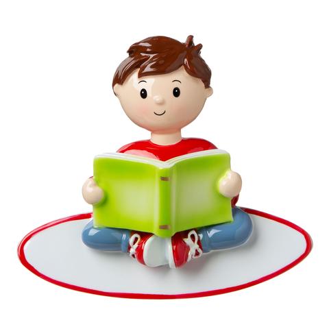 Kids Reading Book Christmas Ornament