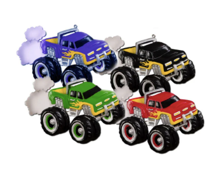Monster Truck Christmas Ornament