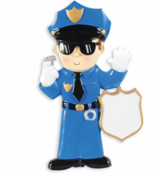 Police Christmas Ornament