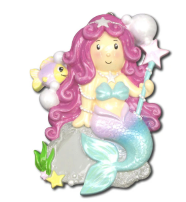 Mermaid Christmas Ornament