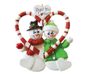 Couple Snowman- Snow In Love