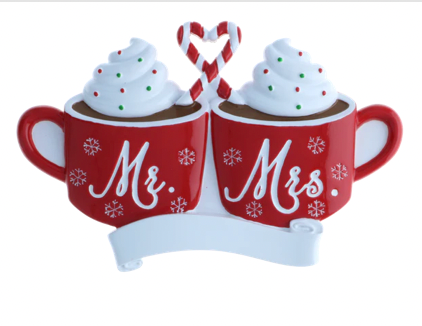 Couples- Mr. & Mrs. Hot Cocoa Christmas Ornament